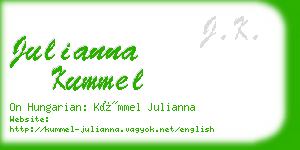 julianna kummel business card